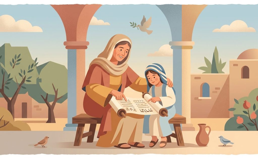 Sainte Anne - Illustration prière catholique